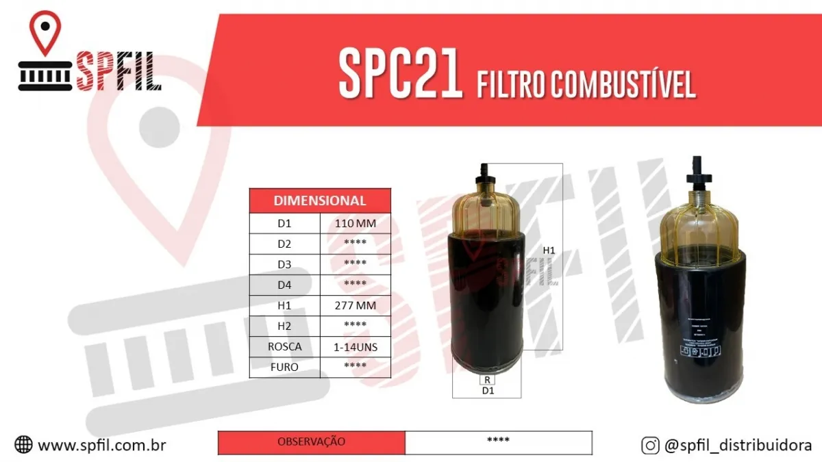 Filtro De Combustível SPC21