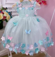 Vestido Festa Jardim Verde Mod.1 Ninalice