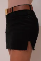 Saia Shorts Jeans Revanche Feminina Preta - Foto 4