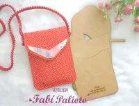 G1.563  Gabarito de Moldes  em MDF Bolsa Celular