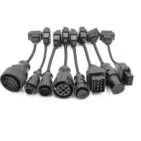 Kit Cabos Linha Pesada Autocom Delphi Obd2 Truck Com 8 Cabos - Foto 4