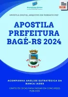 Apostila Prefeitura Bagé RS Fisioterapeuta 2024