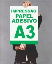 1 IMPRESSÃO ADESIVO TAMANHO A3