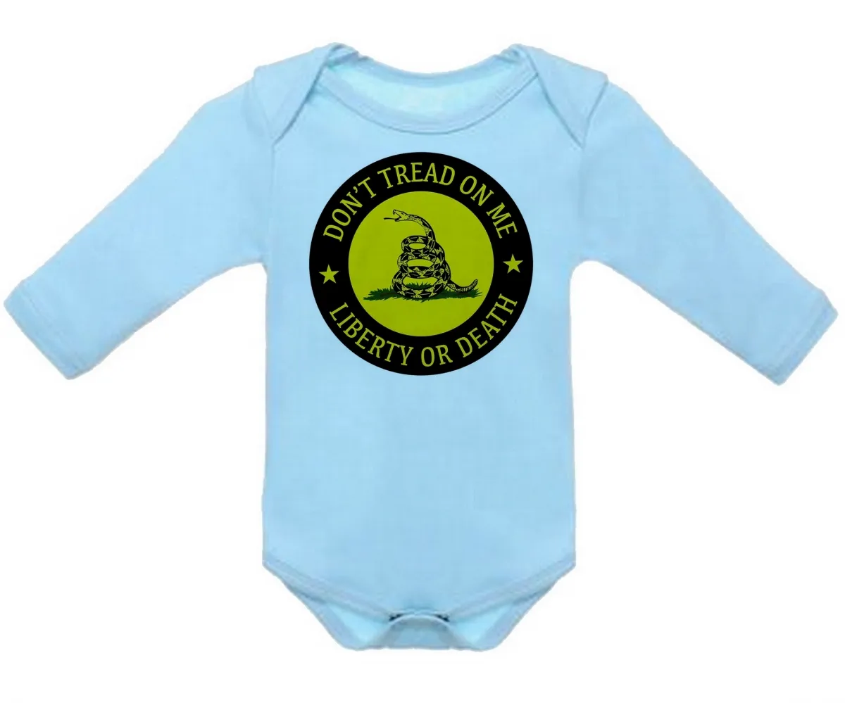 Roupa Bebê manga longa  Não pise em mim gadsden ancap