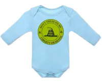 Roupa Bebê manga longa  ancap Anarcocapitalismo dont tread  - Foto 2