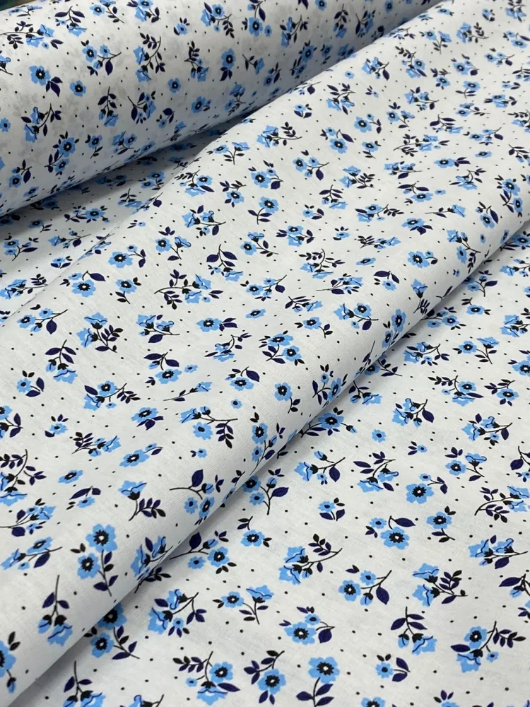  TECIDO TRICOLINE FLORAL MIUDO 04 Imagem