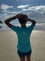 Camiseta Coração Azul Dry Fit FPS50+ - Foto 3