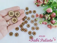 MDF17    Botões  4 furos em MDF 2cm  - Foto 2