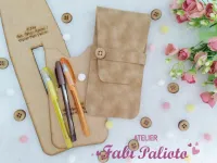 G1.566  Gabarito de Moldes  em MDF Estojo Menino 1