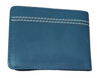  Carteira Couro Masculina Napolli Azul Petroleo 4082 - Foto 4