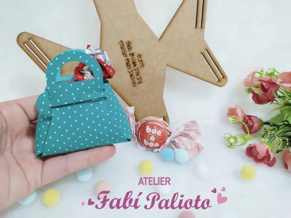 G1.570  Gabarito de Moldes  em MDF Bolsa Pin Pq