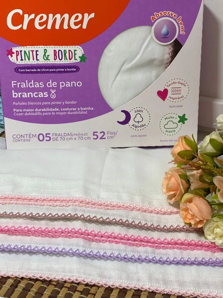   FRALDA  CREMER C/PICUETA  PINTE E BORDY menina