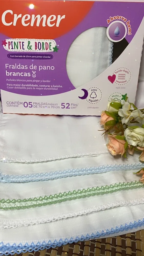  FRALDA  CREMER C/PICUETA  PINTE E BORDY menino Imagem