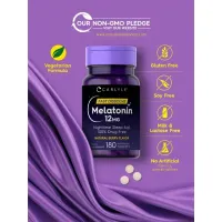 Melatonina Carlyle 12mg C/180 caps Fast Dissolve Natural Berry Flavor EUA - Foto 2