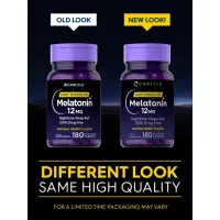 Melatonina Carlyle 12mg C/180 caps Fast Dissolve Natural Berry Flavor EUA - Foto 4