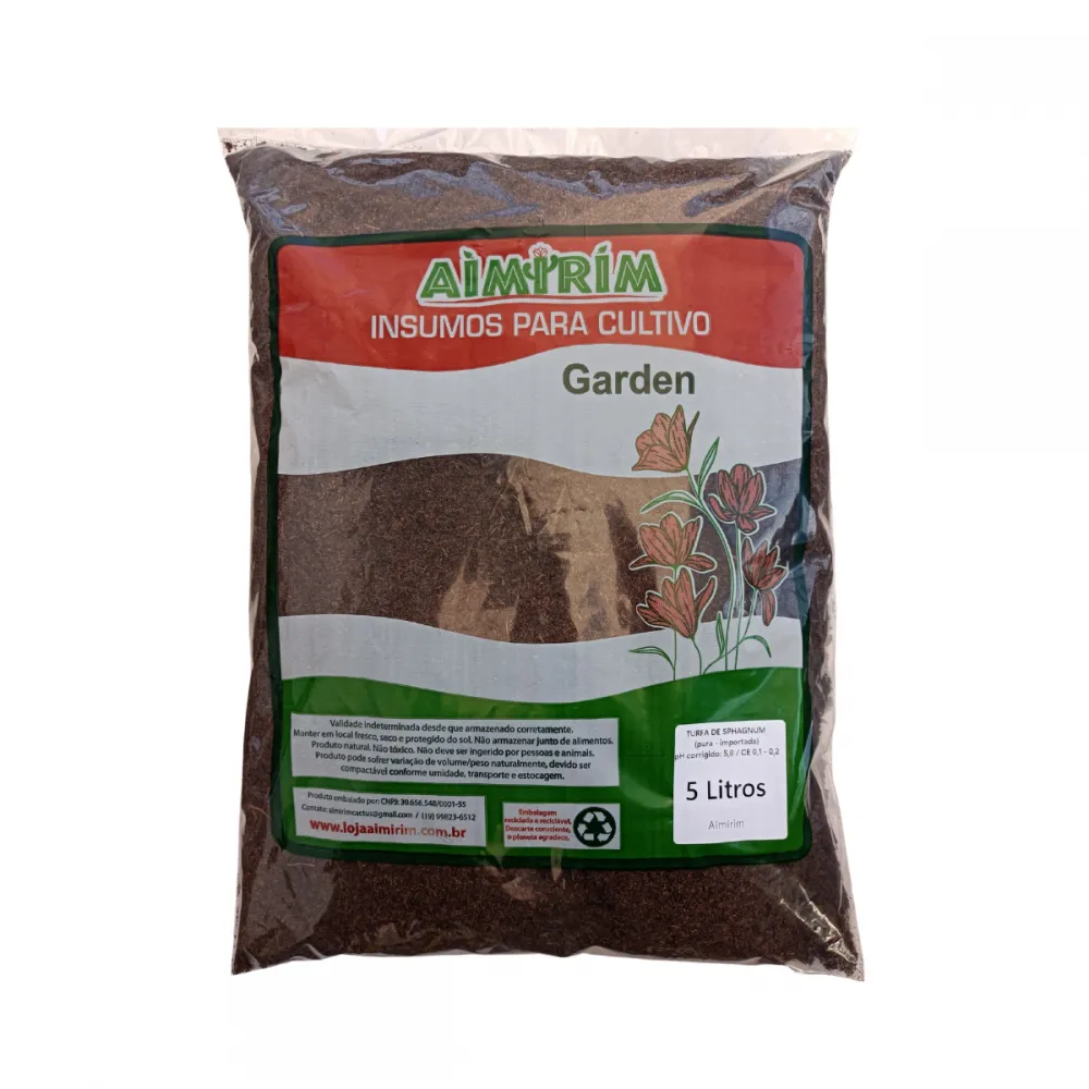 Turfa de sphagnum pura - 5 Litros