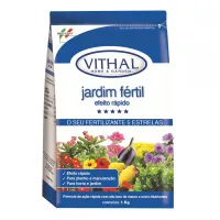 Fertilizante Jardim Fértil Efeito Rápido hortas jardins e frutíferas Vithal - 1 kg