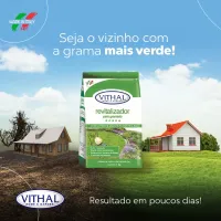 Fertilizante Revitalizador Para Gramados Grama Jardim Vithal - 1kg - Foto 3