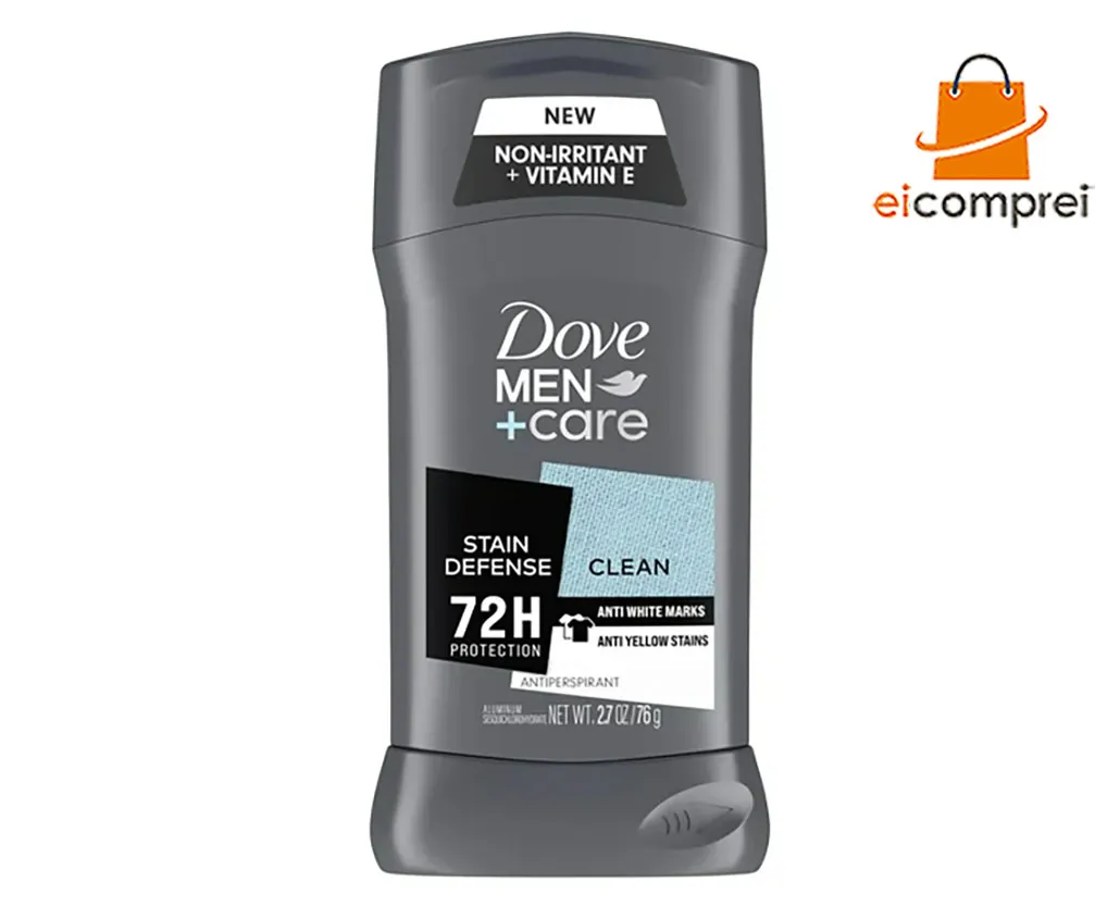 Desodorante dove Men+Care Clean 72h New + Vitamin E C/76g Importado Imagem
