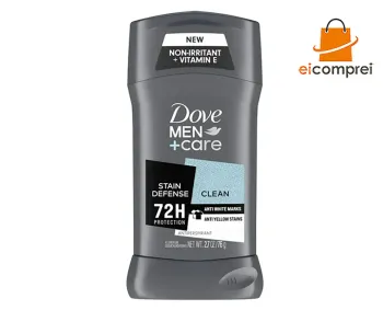 Desodorante dove Men+Care Clean 72h New + Vitamin E C/76g Importado