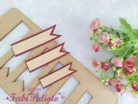 G1.574  Gabarito de Moldes  em MDF Plaquinhas Fofas 1 - Foto 2