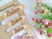 G1.576  Gabarito de Moldes  em MDF Plaquinhas Fofas 3