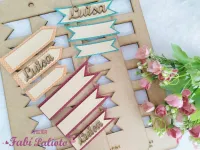 KIT17  Gabarito de Moldes  em MDF Combo Plaquinhas Fofas  1, 2 e 3