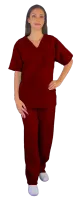 Scrub | Conjunto | Pijama Cirúrgico - Vinho - Foto 3