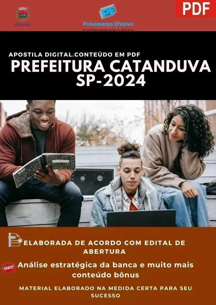 Apostila Prefeitura Catanduva SP Engenheiro Civil 2024