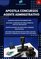 Apostila do Agente Administrativo Concursos Agente Administrativo