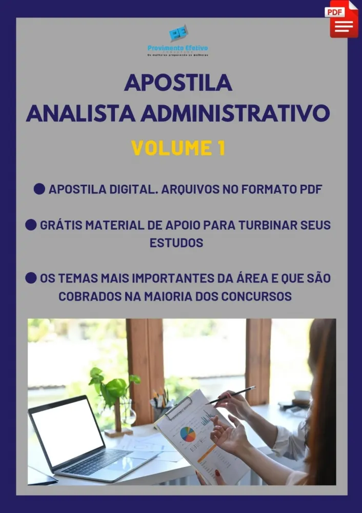 Apostila do Analista Administrativo Volume 1 - Concursos Analista Administrativo