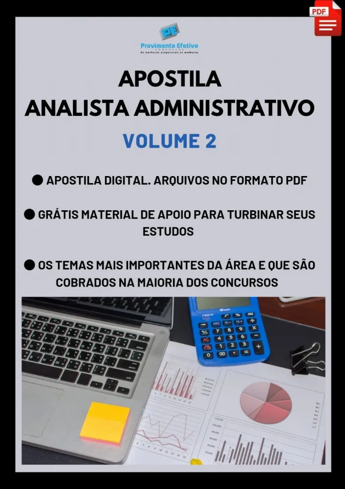 Apostila do Analista Administrativo Volume 2 - Concursos Analista Administrativo Imagem