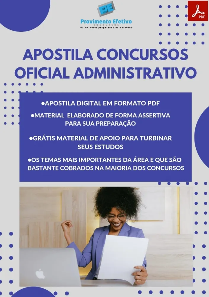 Apostila do Oficial Administrativo Concursos Oficial Administrativo Imagem