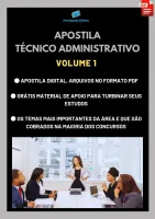 Apostila do Técnico Administrativo Volume 1 - Concursos Técnico Administrativo