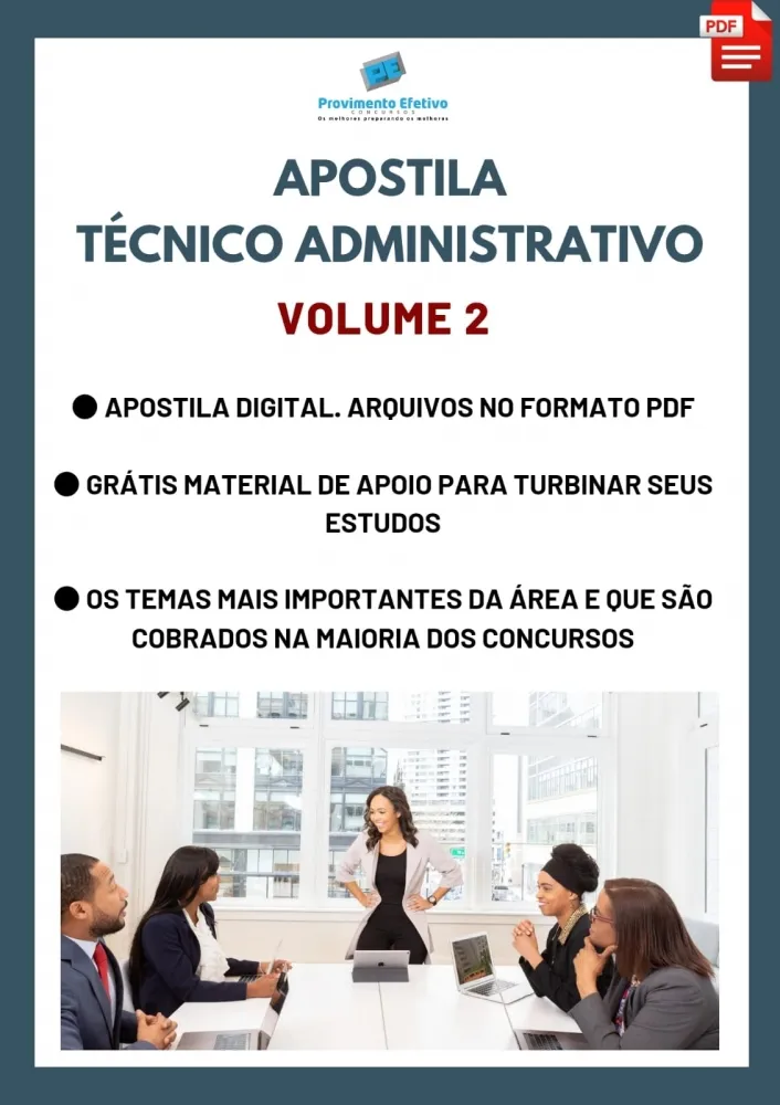 Apostila do Técnico Administrativo Volume 2 - Concursos Técnico Administrativo