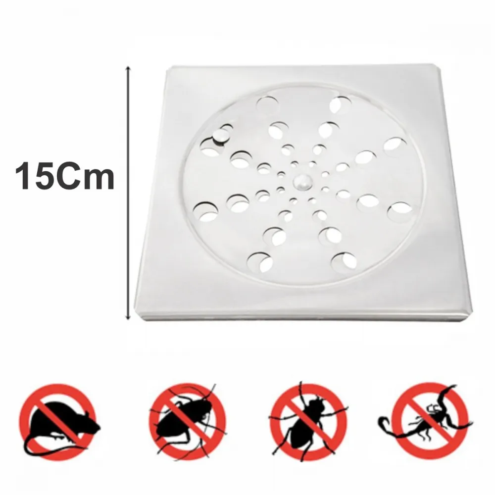 Grelha Rotativa Inox 15cm Quadrado