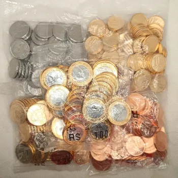 Kit  5 Saches Lacrados  Set Completo Moedas Real 2023