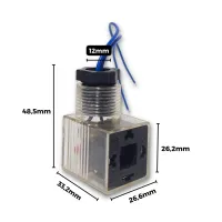 PLUG DE VALVULA 24V (1 BORRACHA VEDACAO + 1 PARAFUSO) - Foto 6