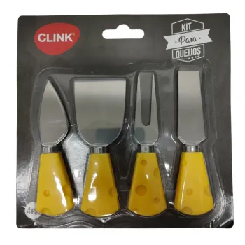 Conjunto Facas p/ Queijo c/4 Peças