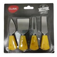 Conjunto Facas p/ Queijo c/4 Peças