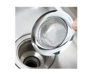 Ralo Ralinho Japonês Para Pia Em Inox Com Borda Cozinha Pratico 7 Cm - Foto 2