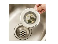 Ralo Ralinho Japonês Para Pia Em Inox Com Borda Cozinha Pratico 9 Cm - Foto 3