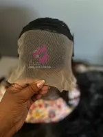 LACE HUMANA Versão Liso 70/75,400 gramas Lace Front HD humana AlBan cabelo brasileiro repartição LivreBig®  - Foto 11