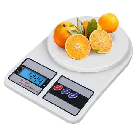 Balança Digital De Precisão Cozinha 10kg Nutrição E Dieta Capacidade Máxima 10 G Cor Branco