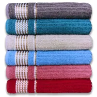 Kit 5 Toalhas De Banho Canelada Gigante Banhão 70 X 140 Beka Alta Absorção - Foto 2