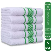 Kit 5 Pano de Prato Super Luxo Atoalhado Premium Gourmet Beka - Foto 2