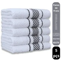 Kit 5 Pano de Prato Super Luxo Atoalhado Premium Gourmet Beka - Foto 7