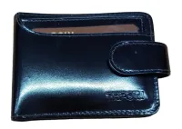 Carteira Couro Masculina Napolli Preto Verniz 1231