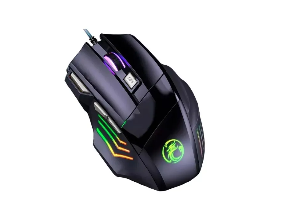 Mouse Gamer Para Jogo 3.200 Dpi Óptico Com Led Rgb Usb Imagem