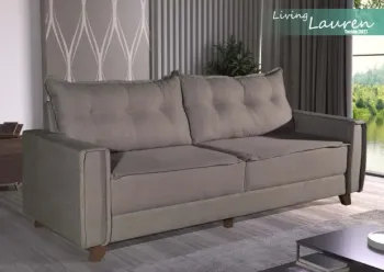 SOFA 3 CHENILE BOM PASTOR LAUREN 1.80